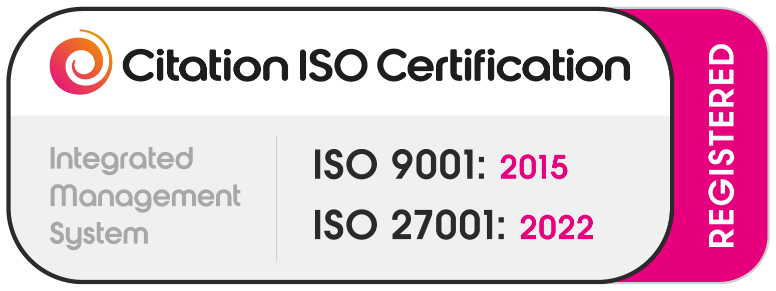 Citation ISO Certification | Integrated Management System ISO-9001 2015 and ISO-27001 2022 Certified